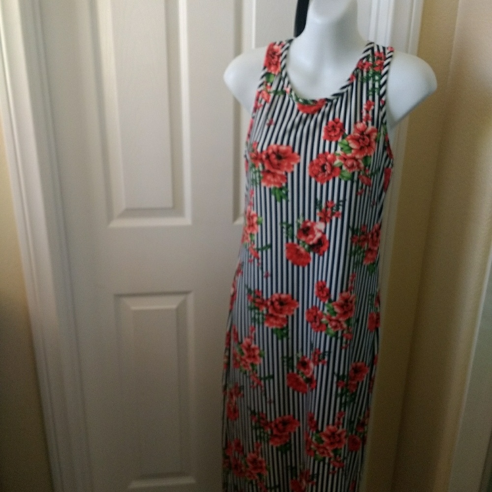 💥Dress floral stripped